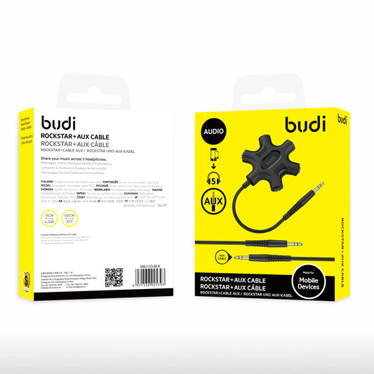 Budi DC123 Rockstar 3.5mm Cable
