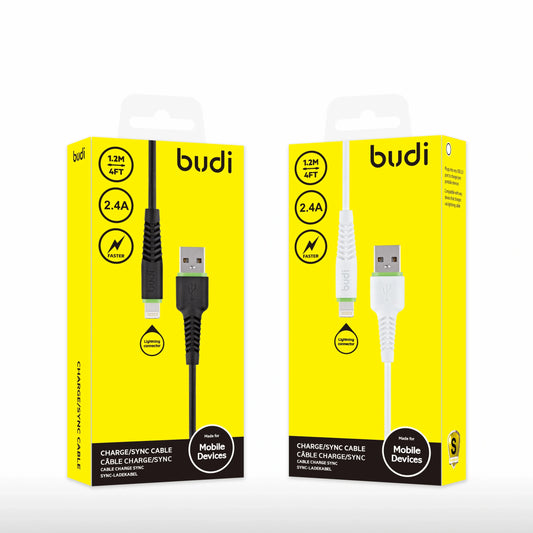 Budi M8J150L 1.2m USB-A to Lightning Cable