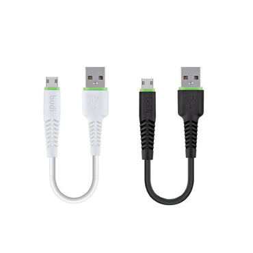 Budi M8J150M20 20cm USB-A to Micro cable