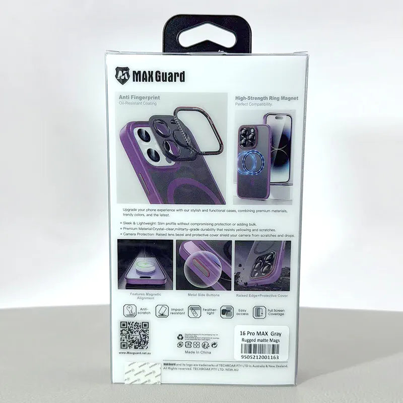 Case for Iphone 13 6.1 Maxguard Matte Rugged MagFit