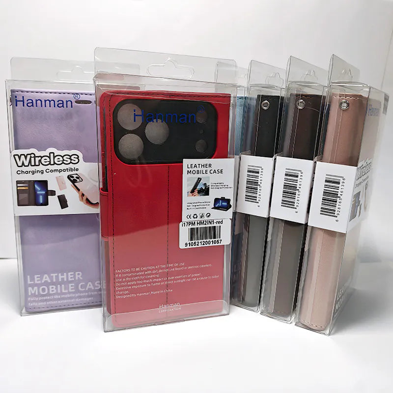 Case for iPhone 17 Pro 6.3 Hanman 2 in 1 Detachable Magnetic Wallet