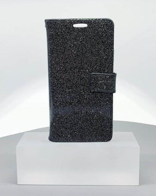 Case for Iphone 15 6.1 glitter Bluemoon wallet