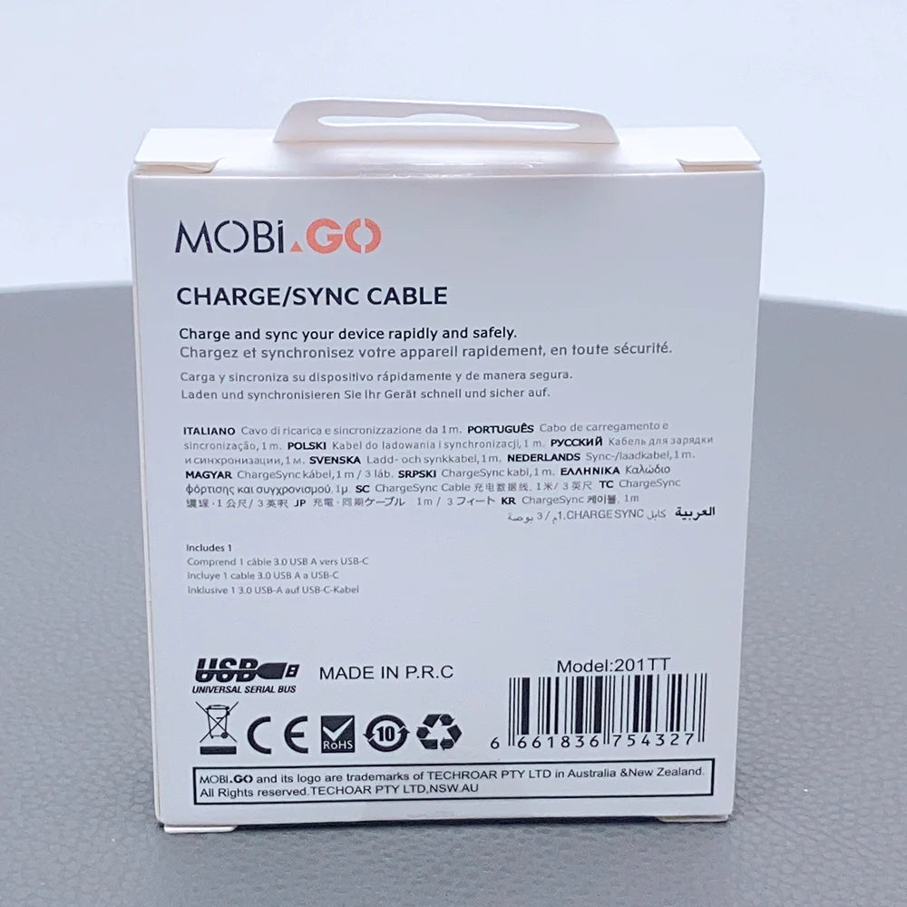 Mobigo 201TT 1m 60W Type-C to C cable