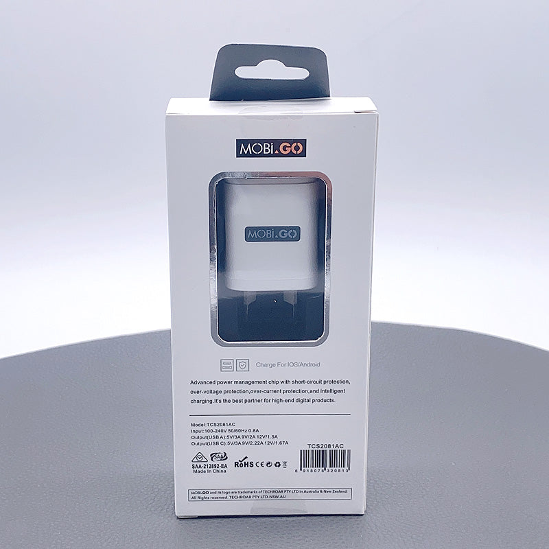 Mobigo TCS2081AC PD 20W wall charger