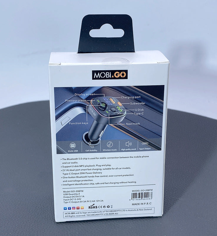 Mobigo GO208FM PD 20W Car MP3 FM Transmitter