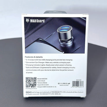 Maxguard MC039 3.1A 2USB car charger