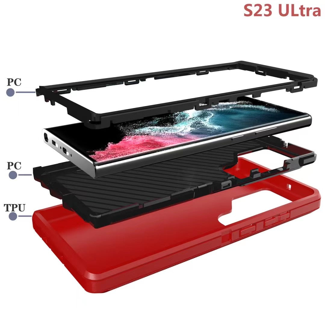 S23+ plus Adventure heavy duty 2 in 1 belt clip case