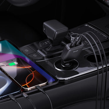 Budi CC605B PD 50W 3-Ports Fast Car Charger