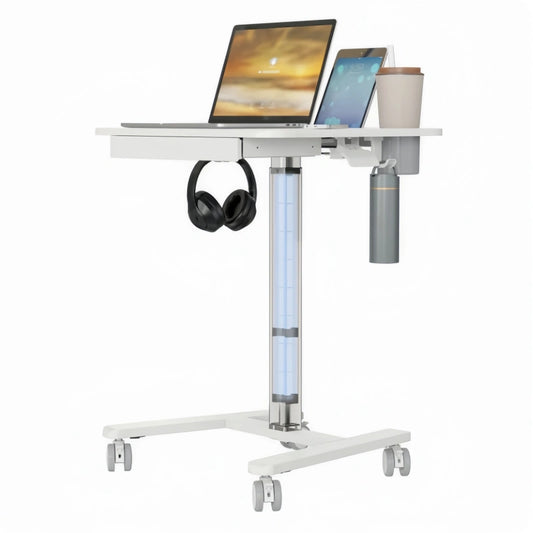 ONLINE Mobile WHEELY Sit Stand Desk Work Station 600X500MM FA122ww