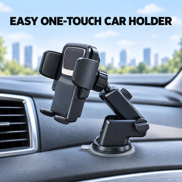Easy one touch mobile phone holder