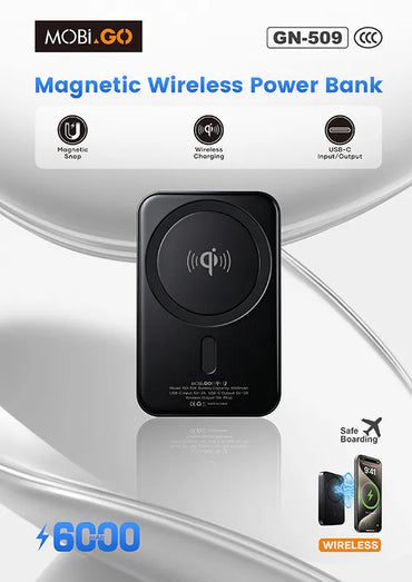 Mobigo GO509 6000 mah Magnetic Wireless Power Bank