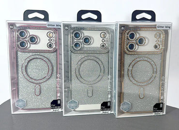 Case for iPhone 17 Pro 6.3 Kinglink Glitter Bling Design MagFit
