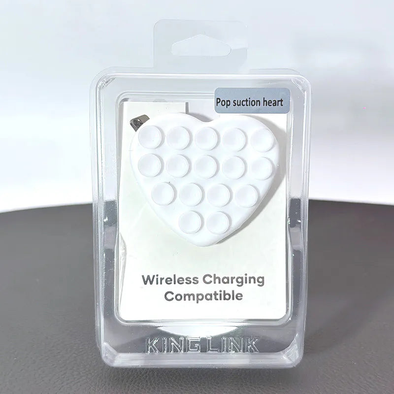 Kinglink Pop Suction Heart Phone Holder