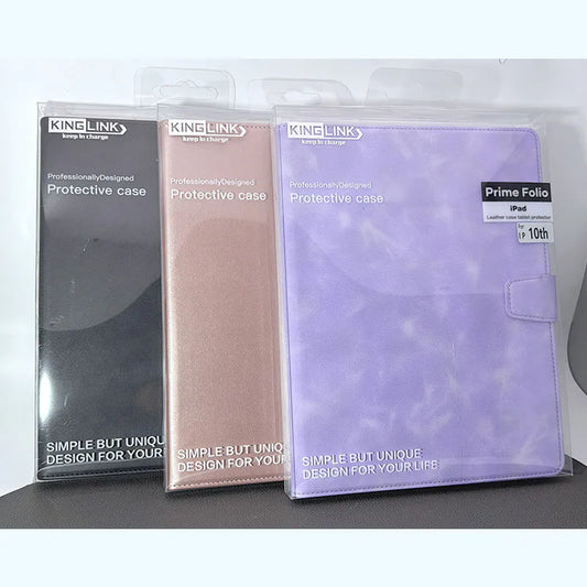 Case for Ipad Air 11 M3 2025/M2 2024 /Air 4 /Air 5 10.9 Kinglink Prime Folio Leather Tablet Protector (pro 11 2021/2020/2018 fit) (with penslot)