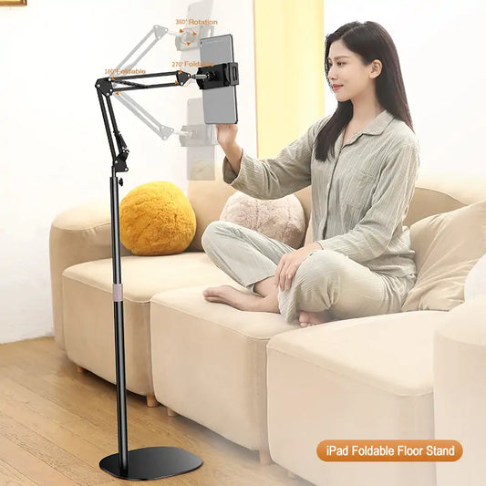 Foldable iPad Floor Stand, Fits 6-13 Inch Devices L20 1.6m