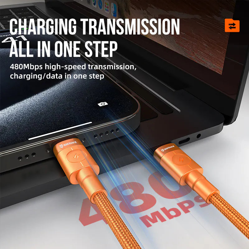 Maxguard M41ORL 1.2m Type-C to Lightning Cable