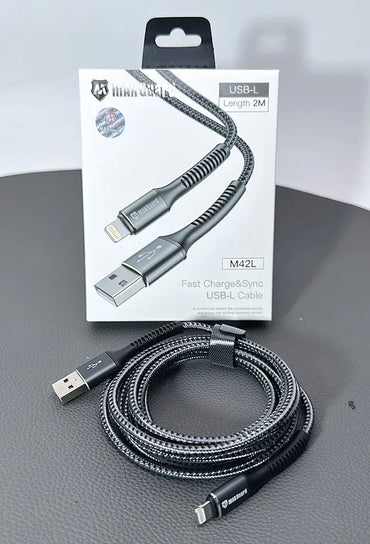 Maxguard M42L 2m USB-A to Lightning cable