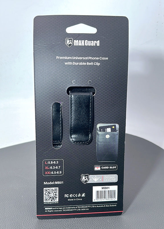 Maxguard premium universal phone case with durable belt pouch with clip top way MB01