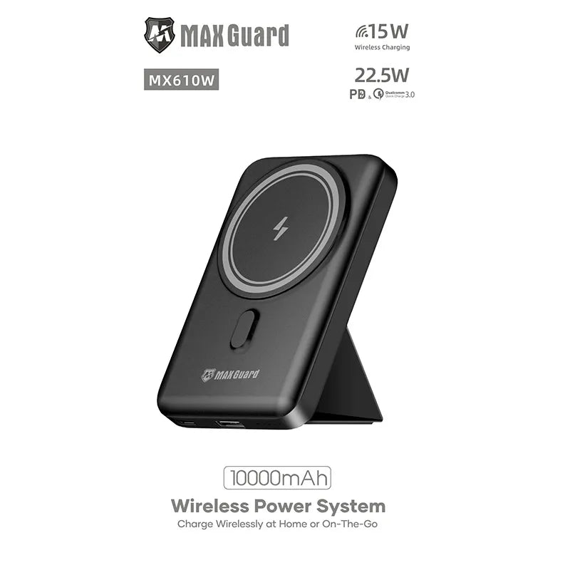 Maxguard MX610W 10000 mah PD MagFit power bank