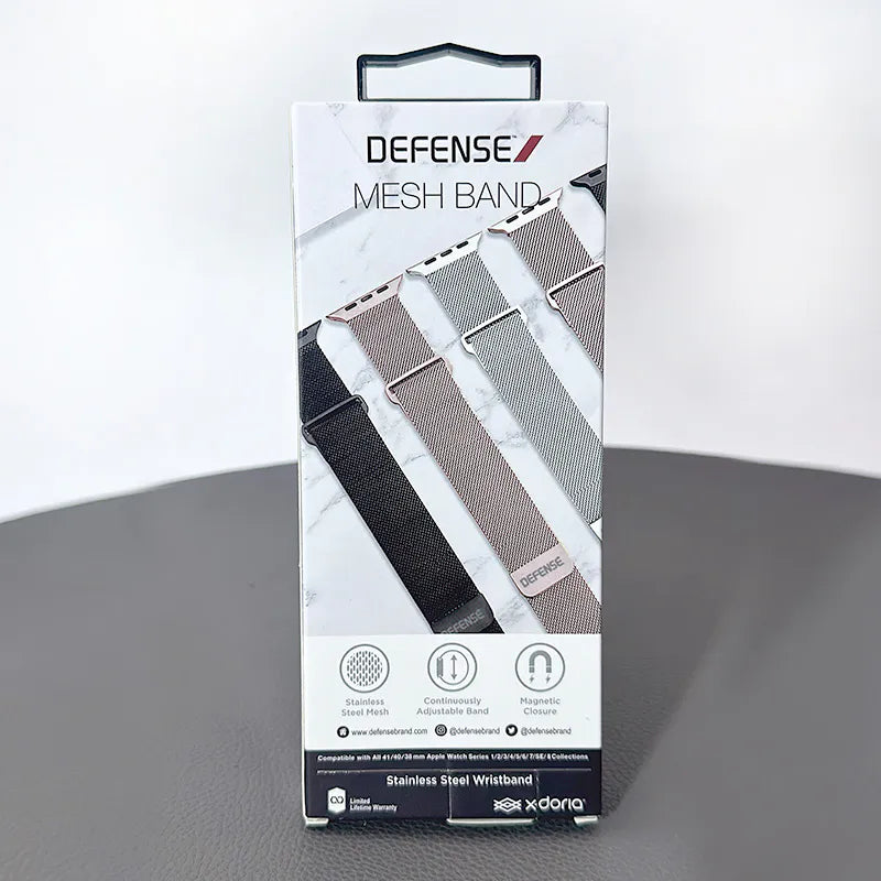 Defense Stainless Steel Wristband Mesh Band For Apple Watch