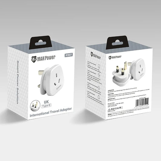 MaxPower P307 International Travel Adaptor UK Type G