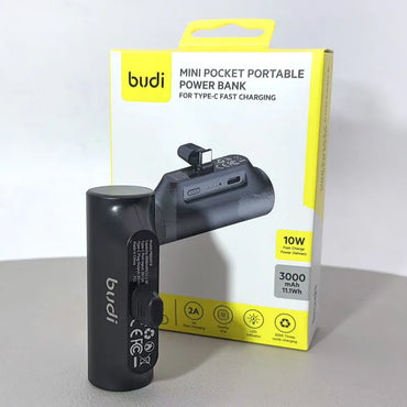 Budi PB826T 3000 mah Mini Pocket Portable Power Bank