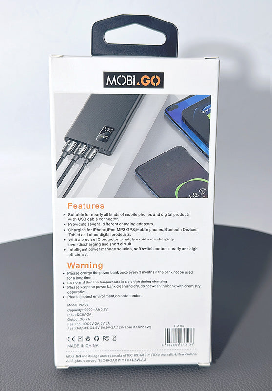 Mobigo PD06 10000 mah PD power bank