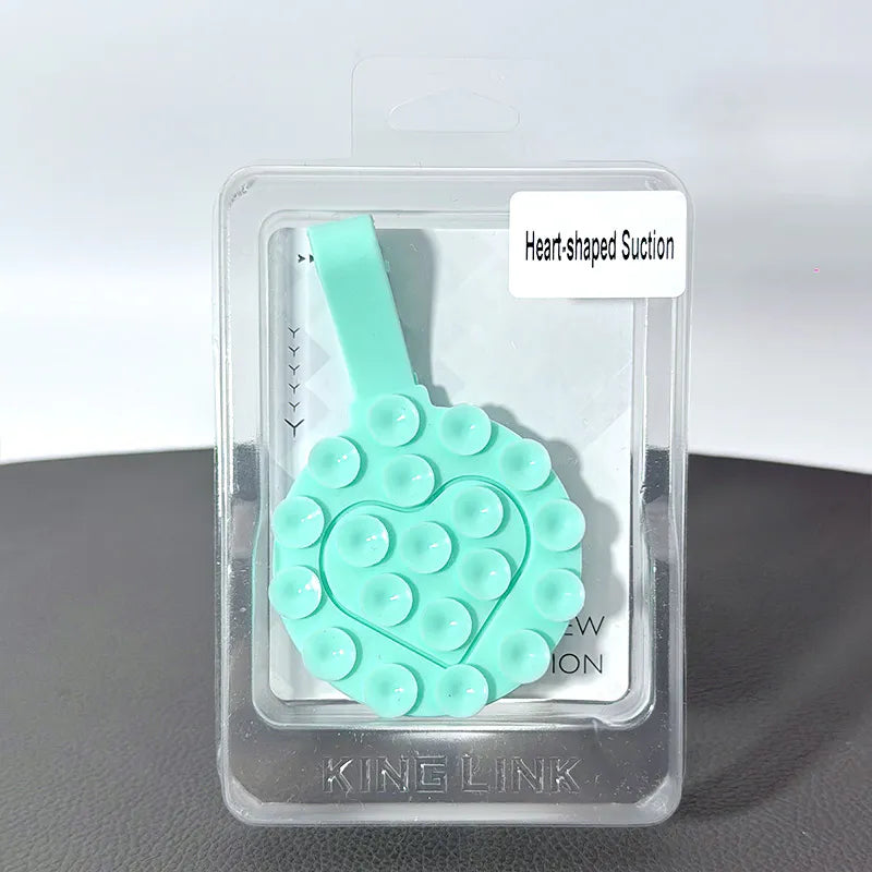 Kinglink Round-Heart Double Sided Suction Phone Holder