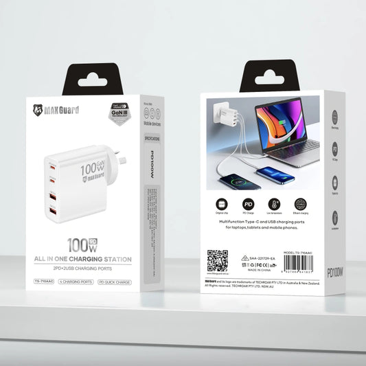 Maxguard TS710AAC PD 100W wall charger