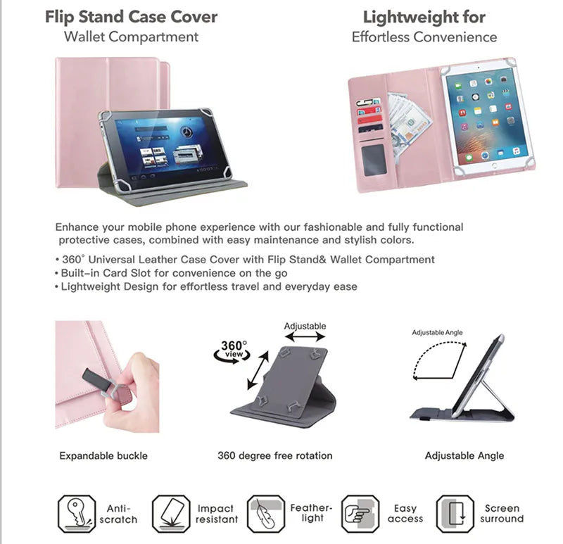 Universal FlexiStand Wallet Case