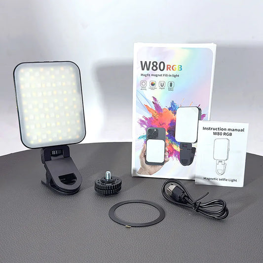 W80RGB MagFit Magnet Fill-in Selfie Light