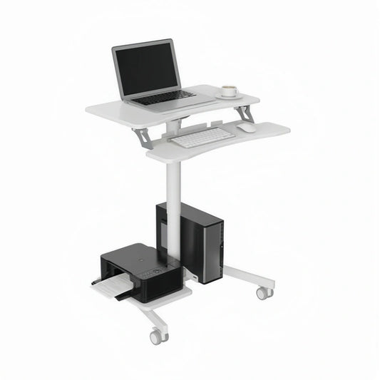 ONLINE Mobile WHEELY Sit Stand Desk Folding Work Station 710mm FDS108