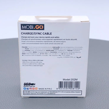 Mobigo 202M 2m USB-A to Micro cable