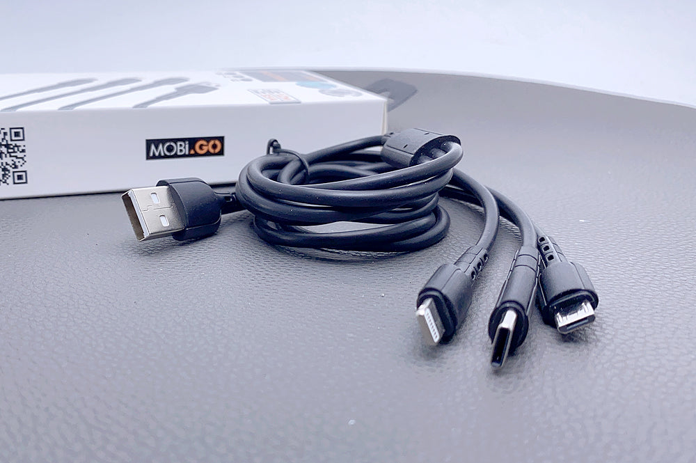 Mobigo GO3TLM 1.2m 3 in 1 cable