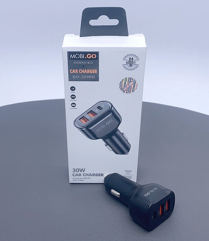 Mobigo GO209PD 20W 2UAB A+C car charger