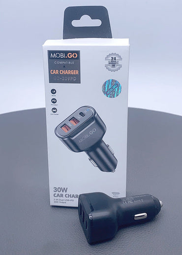 Mobigo GO209PD 20W 2UAB A+C car charger