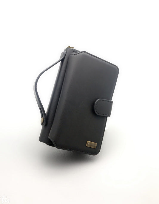 Case for Iphone ipX leather megshi magnetic zip wallet