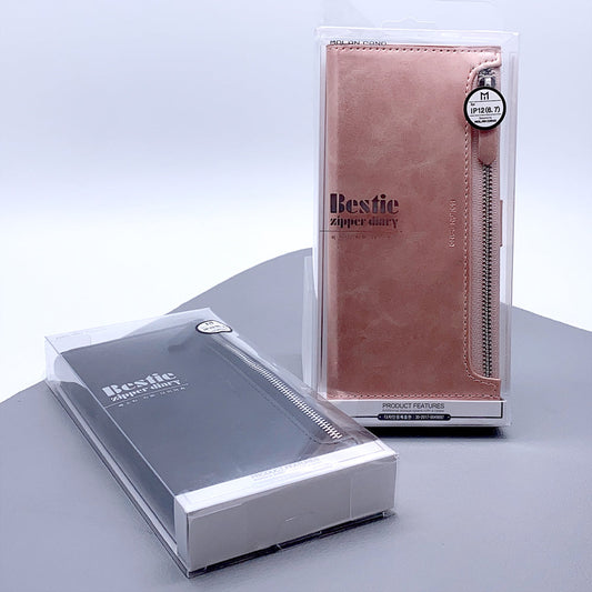 Case for Iphone 12 mini 5.4 molan cano bestie zip diary (fit 13 mini)