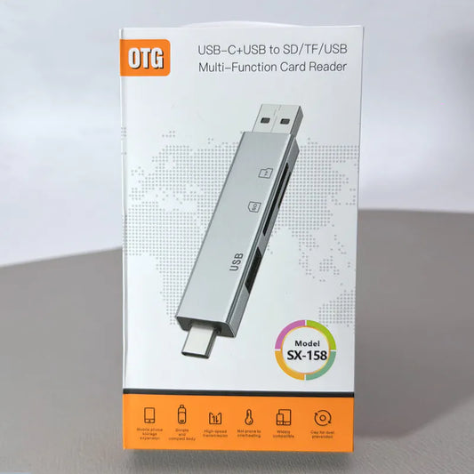 MultiSlot SD/TF USB-C & A Reader SX158