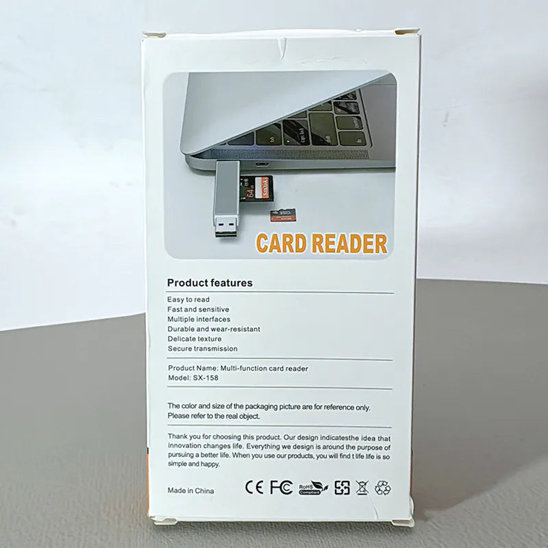 MultiSlot SD/TF USB-C & A Reader SX158
