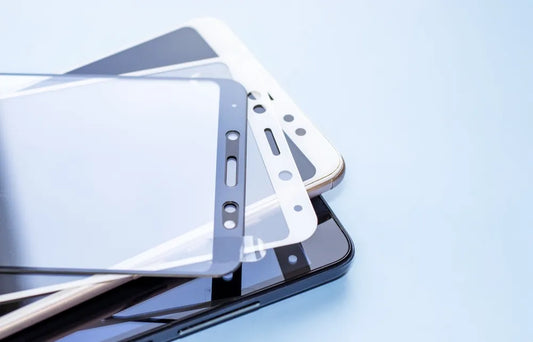 Mobile screen protector on a smartphone