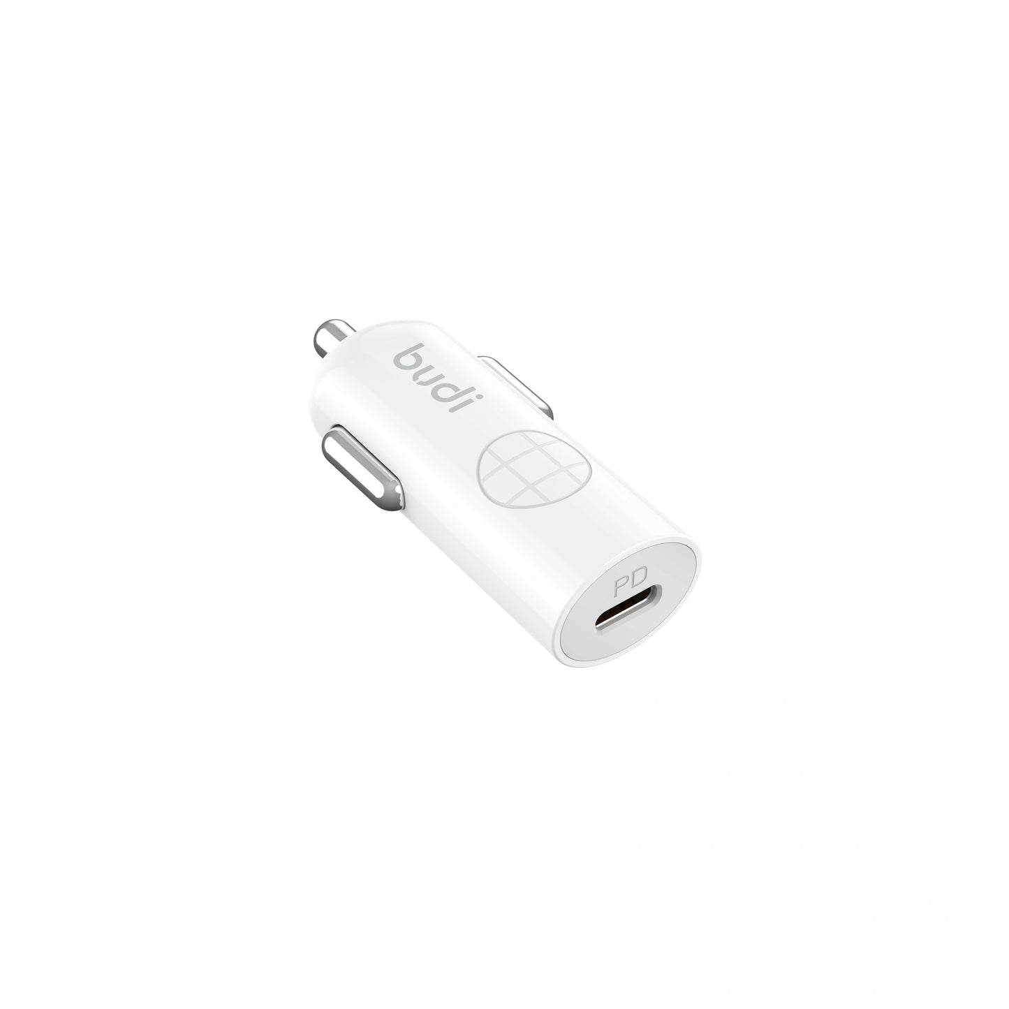 Budi CC062TTTW 33W USB C Mini car charger with Type-C to C combo