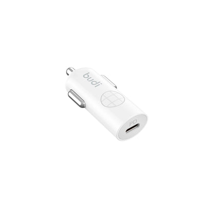 Budi CC062TTTW 33W USB C Mini car charger with Type-C to C combo