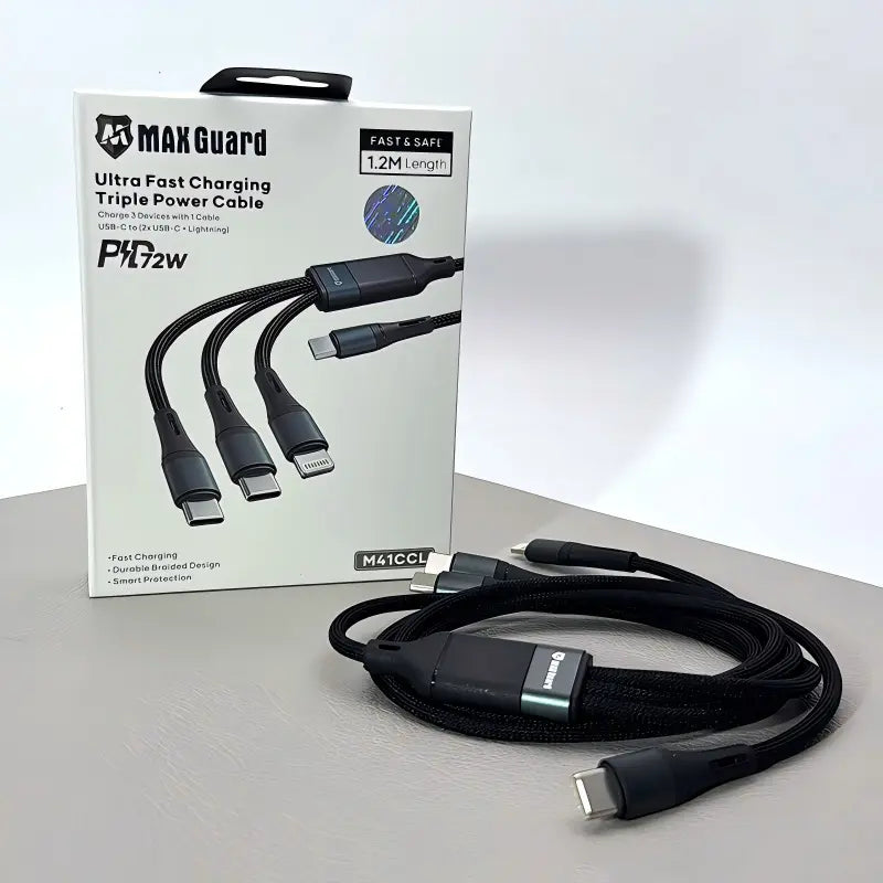 Maxguard M41CCL 1.2m Triple Power Cable