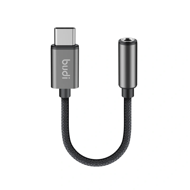 Budi DC105B USB-C to 3.5mm AUX Audio Adapter (11cm)
