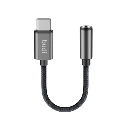 Budi DC105B USB-C to 3.5mm AUX Audio Adapter (11cm)