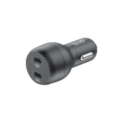 Budi CC108R 40W USB C+C car charger
