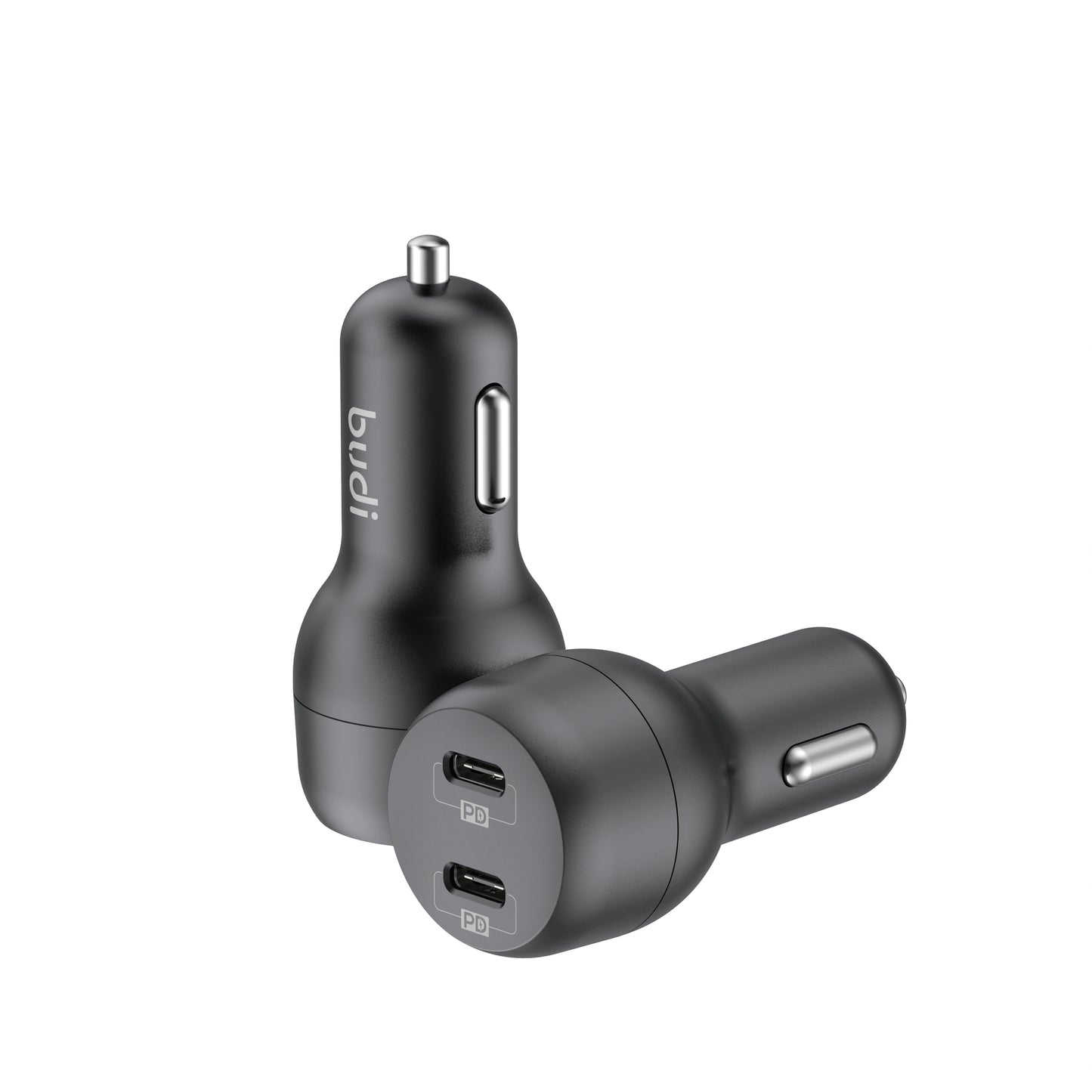 Budi CC108R 40W USB C+C car charger