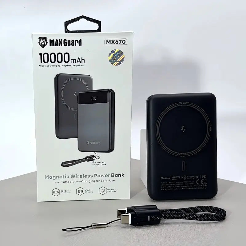 Maxguard MX670 10000 mah Magnetic Power Bank