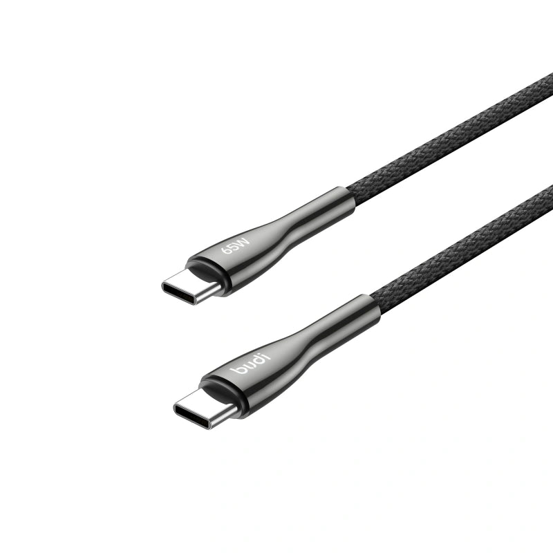 Budi DC129TT12B 1.2m 65W Type-C to C Cable